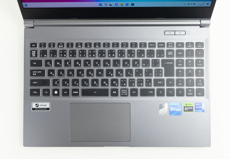 GALLERIA XL7C-R45のキーボード