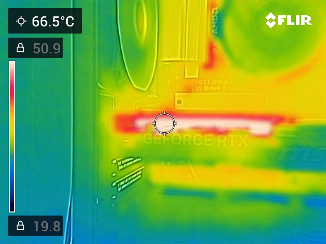 GPU温度は70℃近くまで上昇