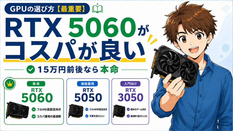 グラフィックスボード(GPU)の選び方【最重要】