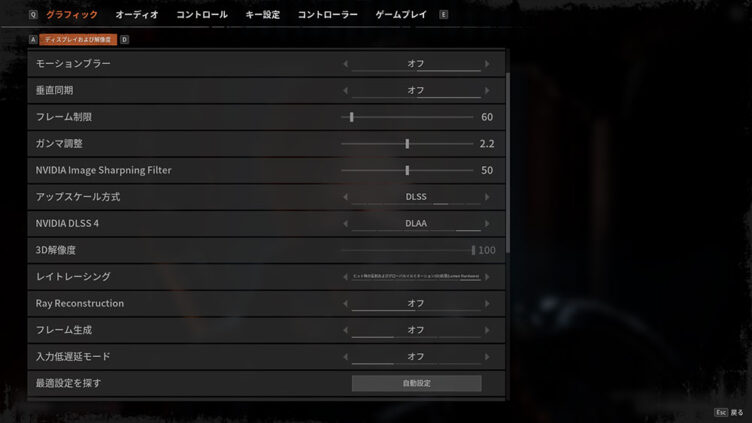 THE CUBE, SAVE USのグラフィックス設定