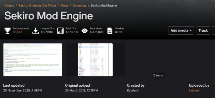Sekiro Mod Engine