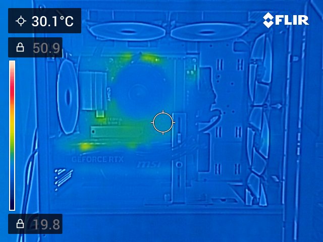 アイドル時のミニタワーの実温度