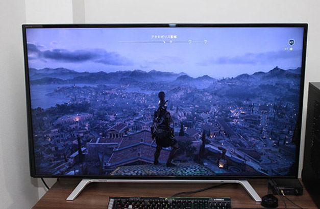 4Kゲーミングを実際にプレイする様子