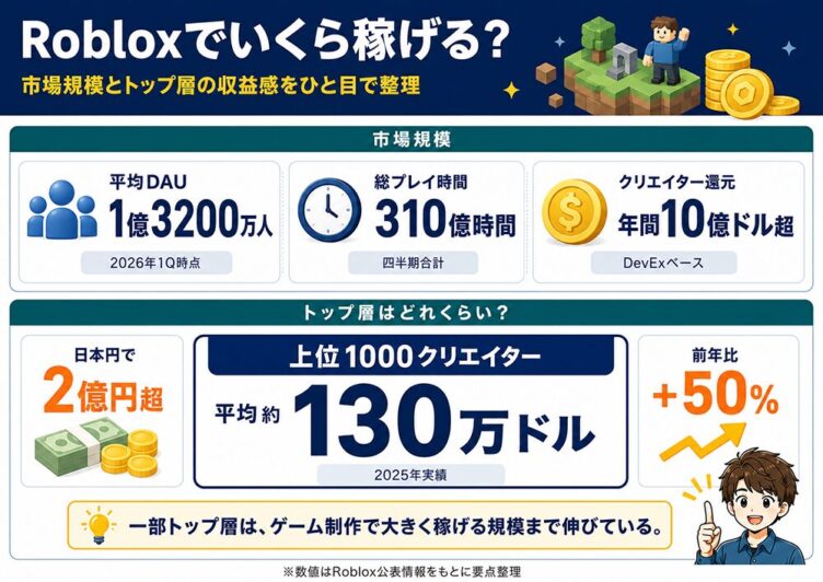 実際、Robloxでいくら稼げるのか
